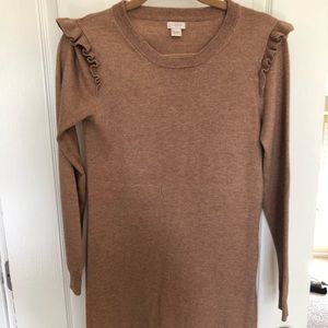 J. Crew camel sweater dress SIZE SMALL